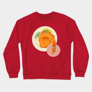 shrimp on the round Crewneck Sweatshirt